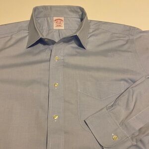 Brooks Brother’s 16 1/2 x 36 light blue -see measurements traditional fit